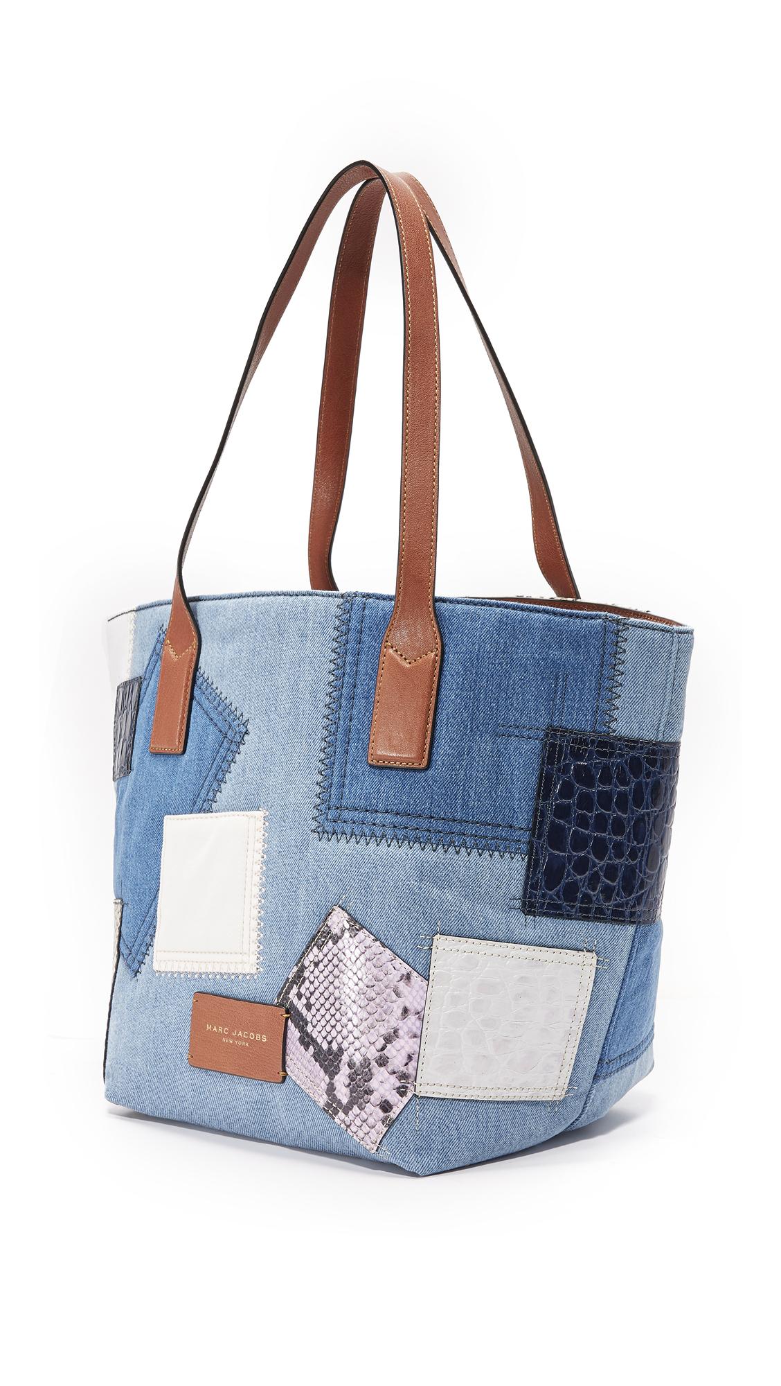 marc jacobs blue mesh tote bag